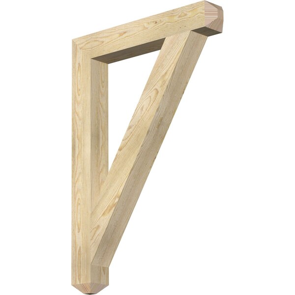 Ekena Millwork Traditional Craftsman Rough Sawn Bracket, Douglas Fir, 4"W x 28"D x 40"H BKT04X28X40TRA04RDF - main